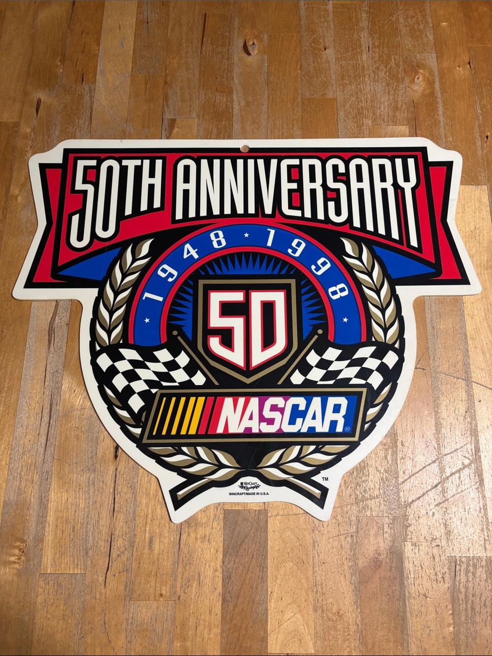 Nascar 50th Anniversary Vintage Sign